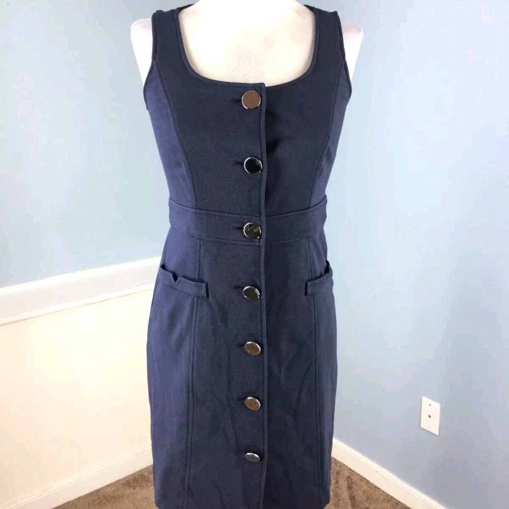 Ann Taylor xs 2p navy blue dress